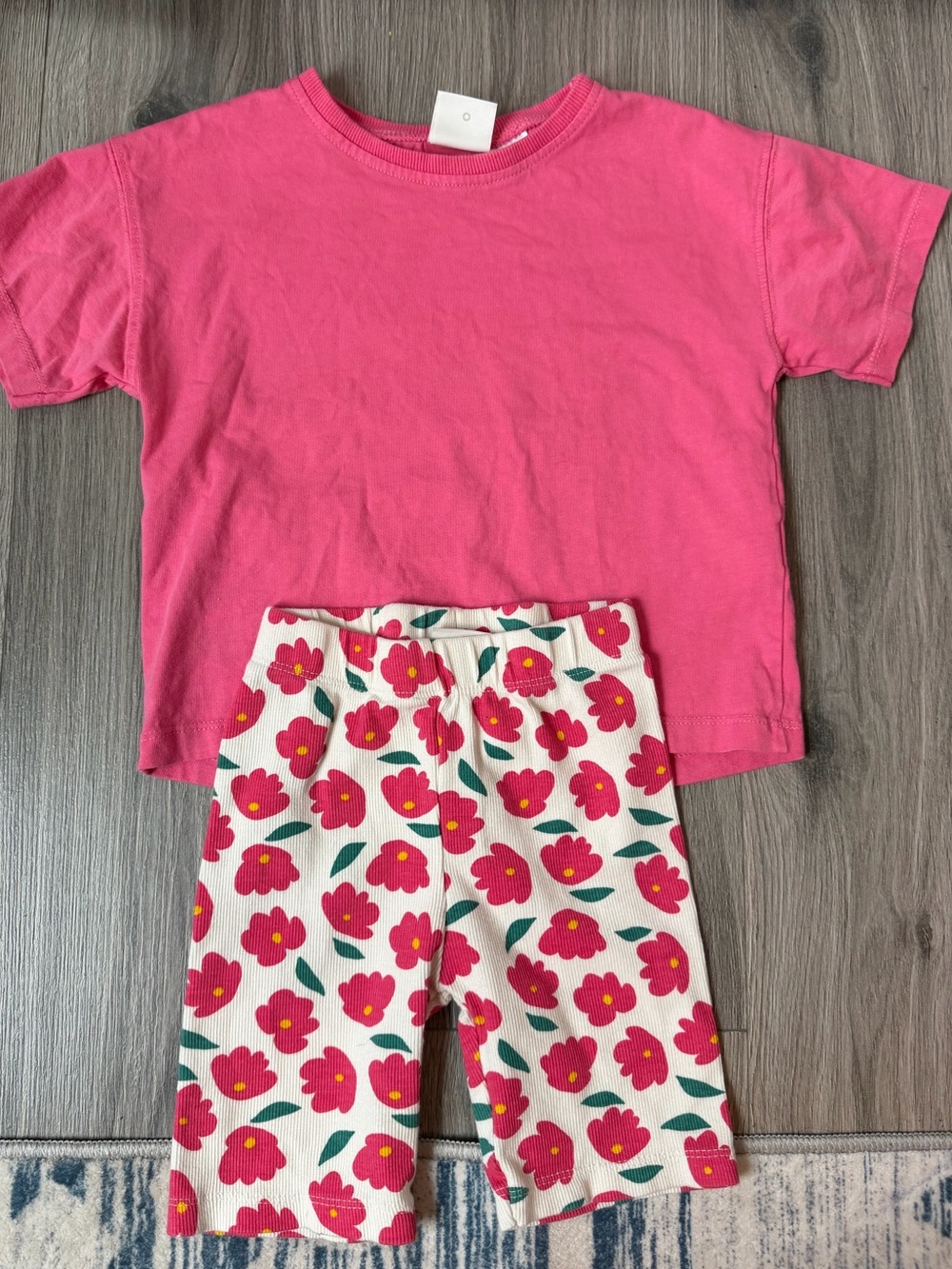 Zara Bright Pink Girls Short-Sleeve Tee